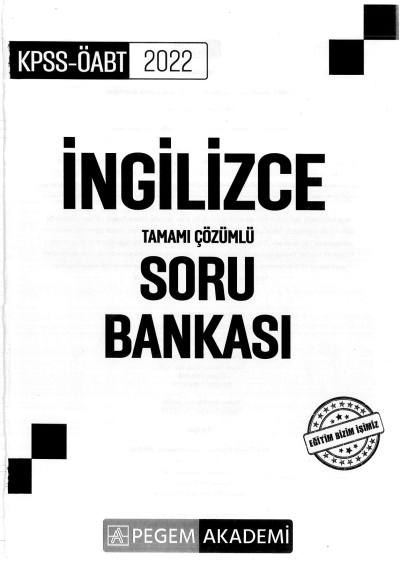 TAMAMI ÇÖZÜMLÜ SORU BANKASI YKS Fotokopi
