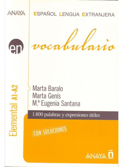Vocabulario. Nivel elemental A1 (Espanol lengua extranjera / Spanish for Foreigners (İspanyolca) YKS Fotokopi