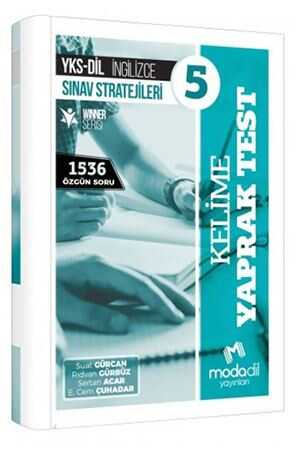 YKS DİL İngilizce Sınav Stratejileri 5 Kelime Yaprak Test Modadil Yayınları YKS Fotokopi