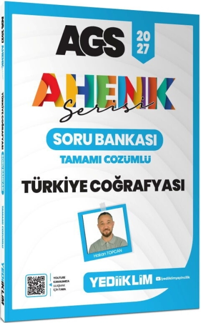 MEB AGS Ahenk Serisi Türkiye Coğrafyası Tamamı Çözümlü Soru Bankası Yediiklim Yayınları YKS Fotokopi