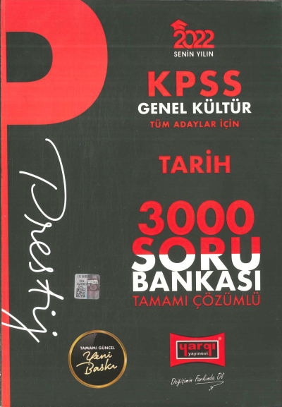 PRESTİJ SERİSİ 3000 SORU TARİH SORU BANKASI ÇÖZÜMLÜ YKS Fotokopi