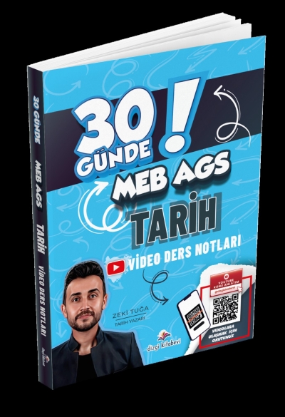 2026 MEB AGS 30 Günde Tarih Video Ders Notları Zeki Tuğa Dizgi Kitap YKS Fotokopi