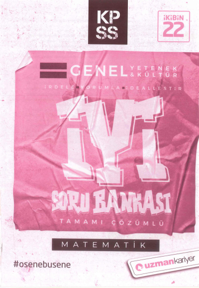 GY GK MATEMATİK İYİ ÇÖZÜMLÜ SORU BANKASI YKS Fotokopi