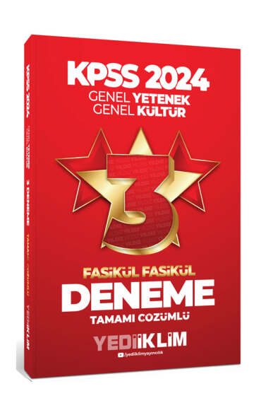 2024 KPSS Genel Yetenek Genel Kültür Tamamı Çözümlü 3 Yıldız Fasikül Deneme YKS Fotokopi