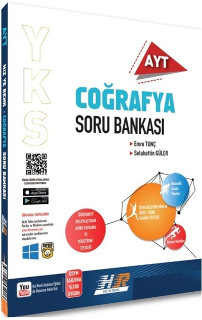 AYT Coğrafya Soru Bankası Hız ve Renk YKS Fotokopi