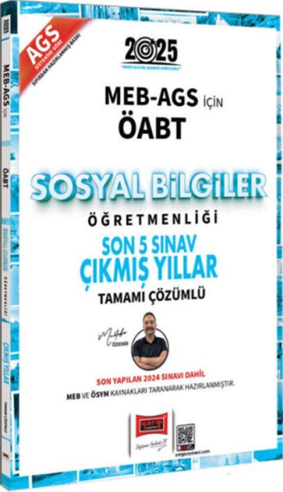 2025 MEB-AGS ÖABT Sosyal Bilgiler Öğretmenliği Son 5 Sınav Çıkmış Yıllar Yargı Yayınları YKS Fotokopi