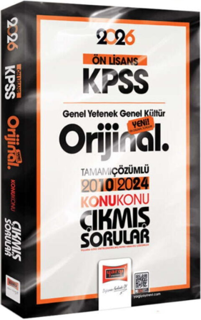 2026 KPSS Ön Lisans GK GY Orijinal 2010 2024 Konu Konu Çıkmış Sorular Yargı Yayınları YKS Fotokopi