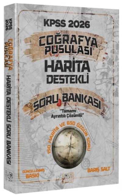 2026 KPSS Coğrafya Pusulası Harita Destekli Soru Bankası CBA Yayınları YKS Fotokopi