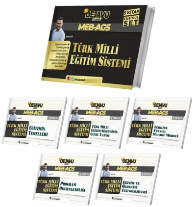 MEB-AGS Türk Milli Eğitim Sistemi DEJAVU Konu Anlatımlı 5'li Fasikül Set TKM Akademi YKS Fotokopi