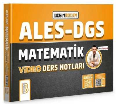2025 ALES DGS Matematik Video Ders Notları Benim Hocam Yayınları YKS Fotokopi
