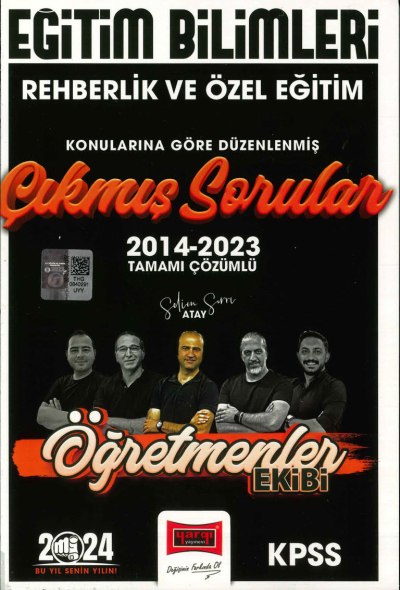 REHBERLİK VE ÖZEL EĞİTİM 2014-2023 TAMAMI ÇÖZÜMLÜ ÇIKMIŞ SORULAR (ÖĞRETMENLER EKİBİ) YKS Fotokopi