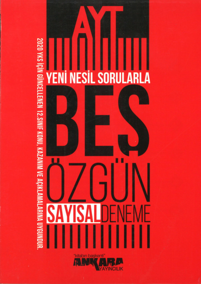 AYT Yeni Nesil Sorularla Sayısal 5 Özgün Deneme YKS Fotokopi