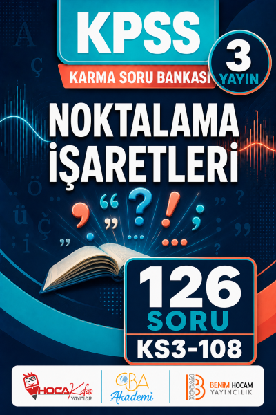 Noktalama İşaretleri 3 Yayın 126 Soru (Benim Hocam - CBA - Hoca Kafası Yayınları) YKS Fotokopi