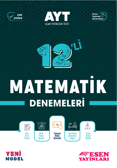 AYT 12'li Matematik Denemeleri YKS Fotokopi