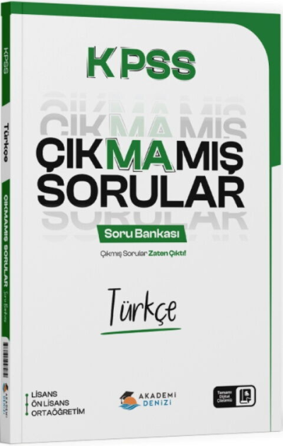 KPSS Türkçe Çıkmamış Sorular Soru Bankası Akademi Denizi YKS Fotokopi