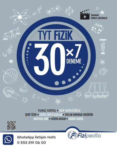 TYT Fizik 30 x 7 Deneme Fizipedia Yayınları YKS Fotokopi