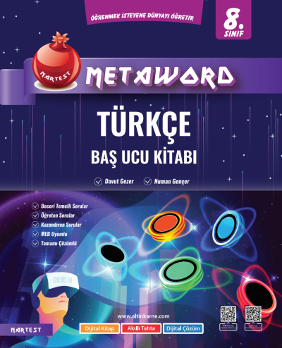 8. Sınıf Türkçe Metaword Baş Ucu Kitabı Nartest Yayınları YKS Fotokopi