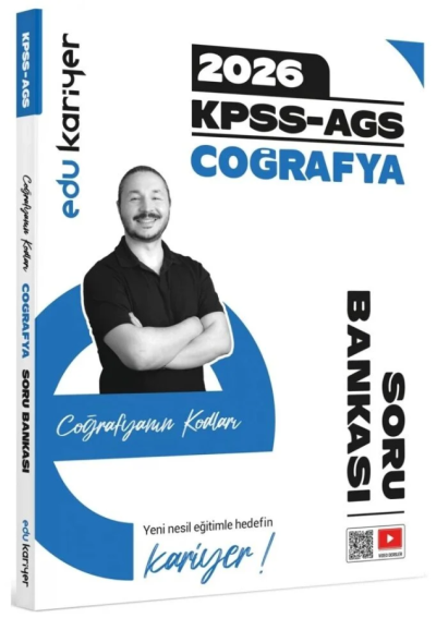 Coğrafyanın Kodları 2026 KPSS-AGS Coğrafya Video Çözümlü Soru Bankası Edu Kariyer YKS Fotokopi