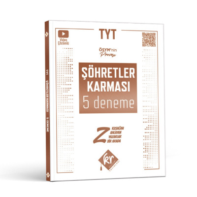 TYT Şöhretler Karması 5 Deneme Video Çözümlü KR Akademi YKS Fotokopi