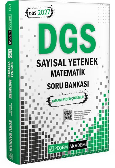 2027 DGS Sayısal Yetenek Matematik Tamamı Video Çözümlü Soru Bankası Pegem Akademi YKS Fotokopi