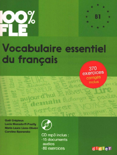 100% FLE Vocabulaire Essentiel Du Français B1 YKS Fotokopi