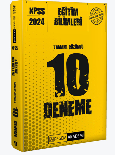 2024 KPSS Eğitim Bilimleri Tamamı Çözümlü 10 Deneme YKS Fotokopi