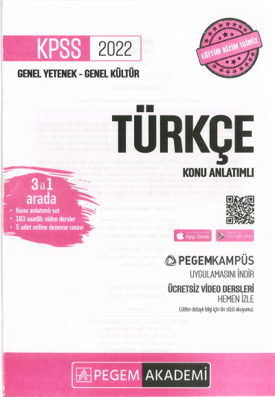 TÜRKÇE KONU ANLATIMI YKS Fotokopi