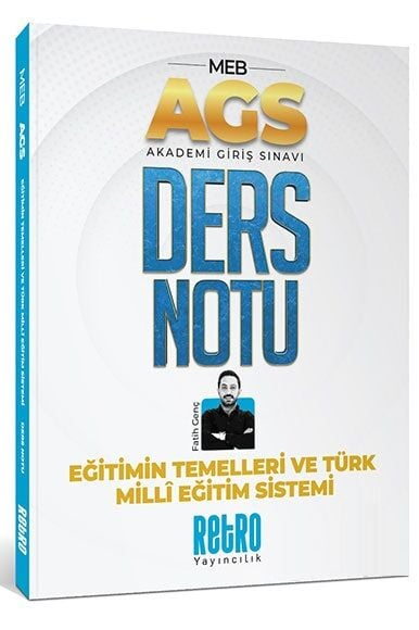 2025 MEB AGS Türk Milli Eğitim Sistemi ve Eğitimin Temelleri Ders Notu Retro Kitap YKS Fotokopi