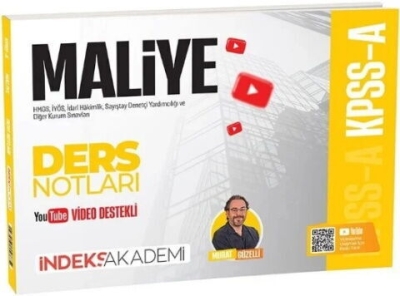 KPSS A Grubu Maliye Video Ders Notları İndeks Akademi YKS Fotokopi