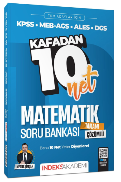 Matematik Kafadan 10 Net Soru Bankası Çözümlü İndeks Akademi YKS Fotokopi