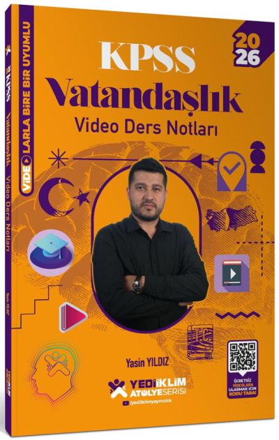 2026 KPSS Vatandaşlık Atölye Video Ders Notları Yediiklim Yayınları YKS Fotokopi