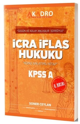 A Kadro Yayınları KPSS A Grubu İcra İflas Hukuku Konu Anlatımlı YKS Fotokopi