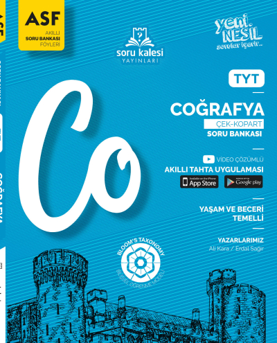 TYT Coğrafya Akıllı Soru Bankası Föyü ASF Soru Kalesi Yayınları YKS Fotokopi