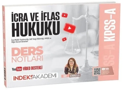 KPSS A Grubu İcra ve İflas Hukuku Video Ders Notları Elif Kendüzler İndeks Akademi Yayıncılık YKS Fotokopi
