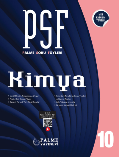 10. Sınıf Kimya PSF Palme Soru Föyü YKS Fotokopi