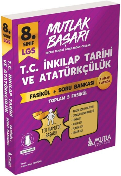 8. Sınıf LGS TC İnkılap Tatihi ve Atatürkçülük Mutlak Başarı Fasikül+Soru Bankası Muba Yayınları YKS Fotokopi