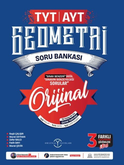 TYT AYT Geometri Soru Bankası Orijinal Yayınları YKS Fotokopi