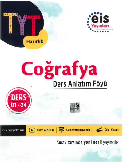 TYT Coğrafya Ders Anlatım Föyü Eİs Yayınları Ders:01-24 YKS Fotokopi