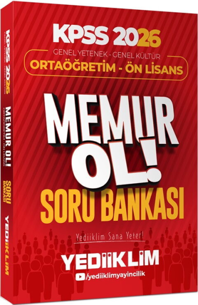 2026 KPSS Genel Yetenek Genel Kültür Ortaöğretim Ön Lisans Memur Ol Soru Bankası Yediiklim Yayınları YKS Fotokopi