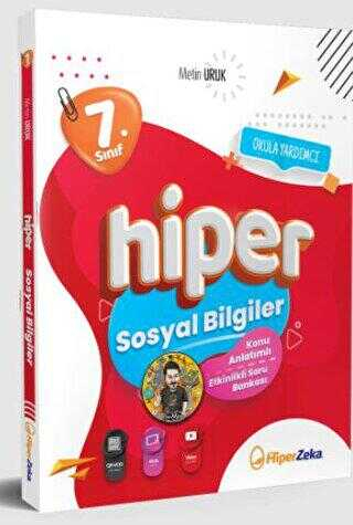 7. Sınıf Hiper Sosyal Bilgiler Konu Anlatımlı & Soru Bankası Hiper Zeka Yayınları YKS Fotokopi