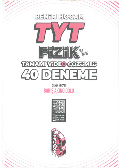 TYT Fizik Tamamı Video Çözümlü 40 Deneme Sınavı YKS Fotokopi