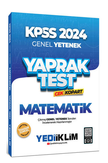 2024 KPSS Matematik Yaprak Test Çek Kopart YKS Fotokopi