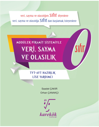 TYT AYT Veri, Sayma ve Olasılık Sıfır 0 Konu Anlatımı Karekök Yayınları YKS Fotokopi