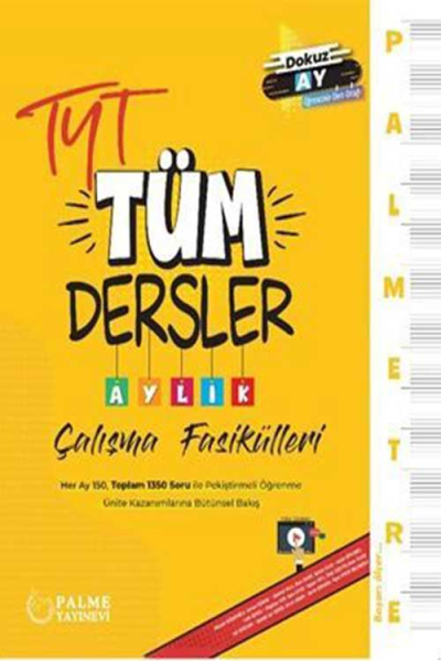 TYT Tüm Dersler Palmetre Aylık Çalışma Fasikülleri