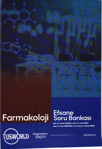 Farmakoloji Efsane Soru Bankası Tusworld YKS Fotokopi