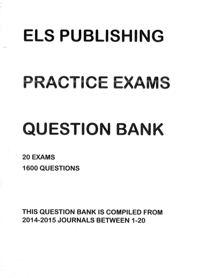 ELS Publishing Practice Exams Question Bank YKS Fotokopi