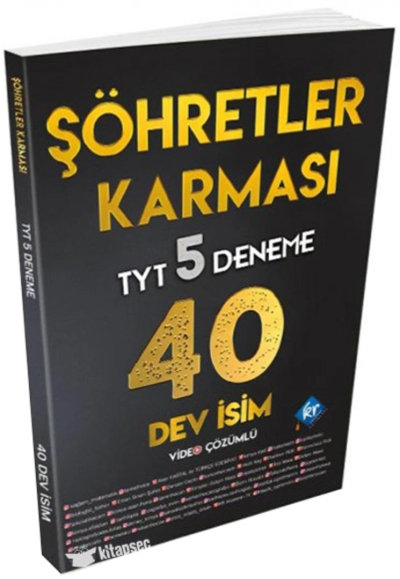 TYT Şöhretler Karması 5 Deneme 40 DEV İSİM 2024 KR Akademi YKS Fotokopi