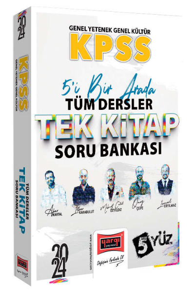 2024 KPSS Lisans GK-GY 5Yüz Ekibi Tüm Dersler Tek Kitap Soru Bankası YKS Fotokopi