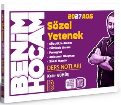 AGS Sözel Yetenek Ders Notları Benim Hocam Yayınları YKS Fotokopi