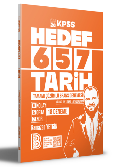 2026 KPSS Tarih 18 Deneme Benim Hocam Yayınları YKS Fotokopi